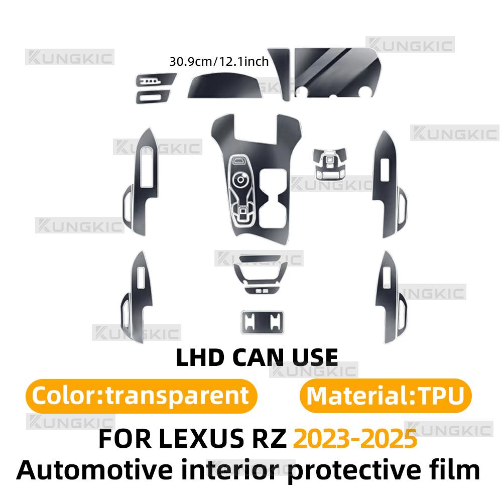 

For Lexus RZ 2024 2025 Car GPS Navigation LCD TPU Screen Protector Anti-Scratch Film Fitting PPF Protective Sticker left side steering