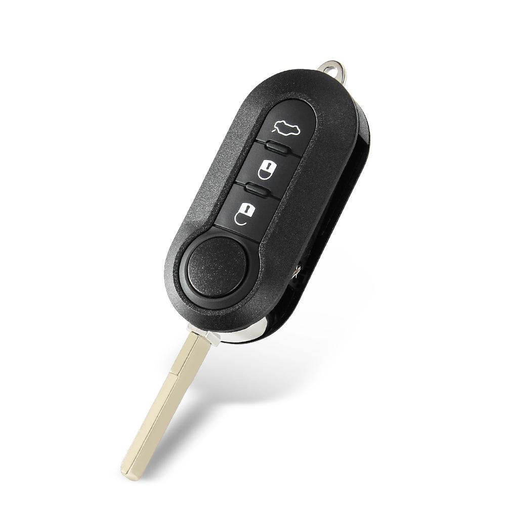 For Fiat 500 Punto Ducato Stilo Panda Remote Auto Key Pad Case Cover Fob Sip22 Flip Folding Car Key Shell 3 Buttons