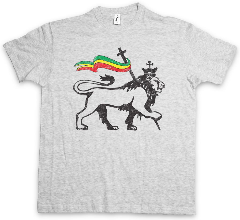 LION OF JUDAH II T-SHIRT Bob Rasta Reggae Marley Jamaica Rastafari Irie Ska