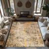 Tan Brown Bohemian Area Rug, Vintage Pattern Non-Slip Carpet, Cozy Living Room Mat for Natural Home Decor
