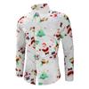 2022 European & American Men's Santa Claus Print Long Sleeve Casual Shirt - 18 Colors