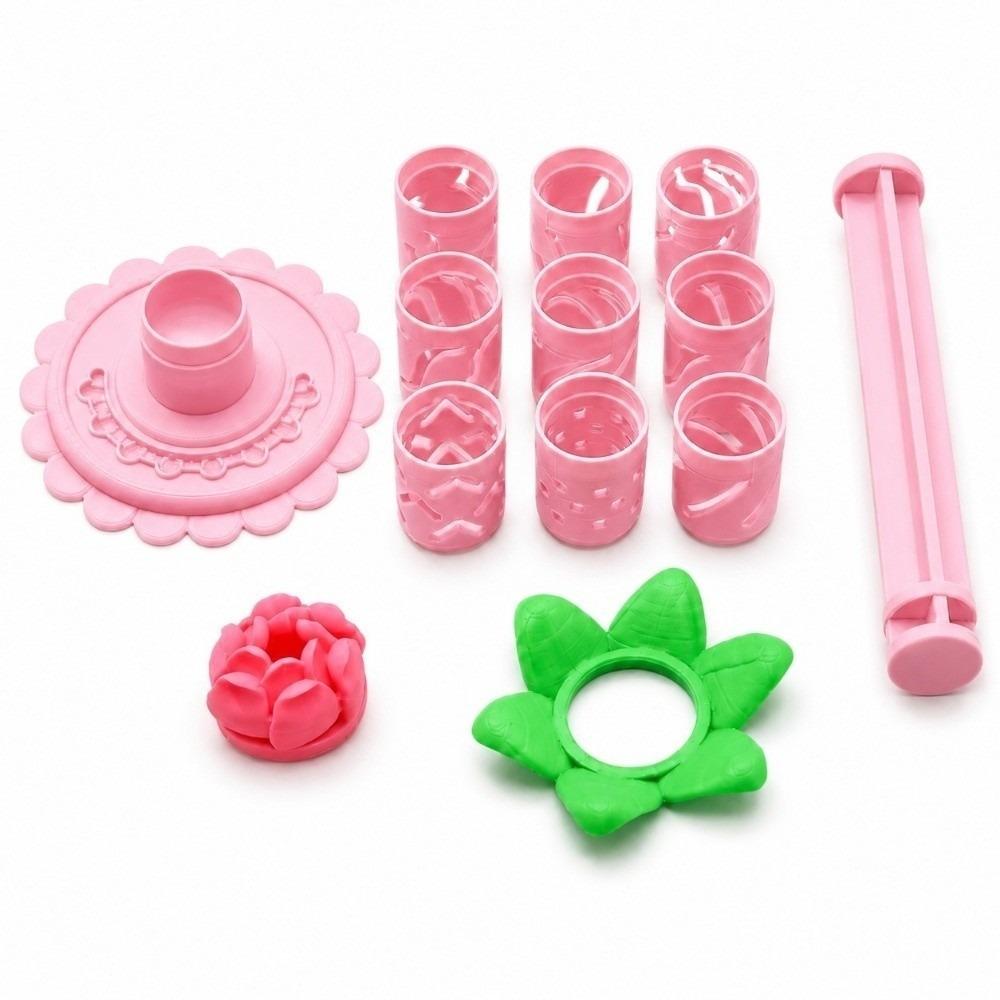 Reusable Polymer Clay Flower Shaper Modular Petal Mold Set Modular Clay Bloom Maker Modeling Clay