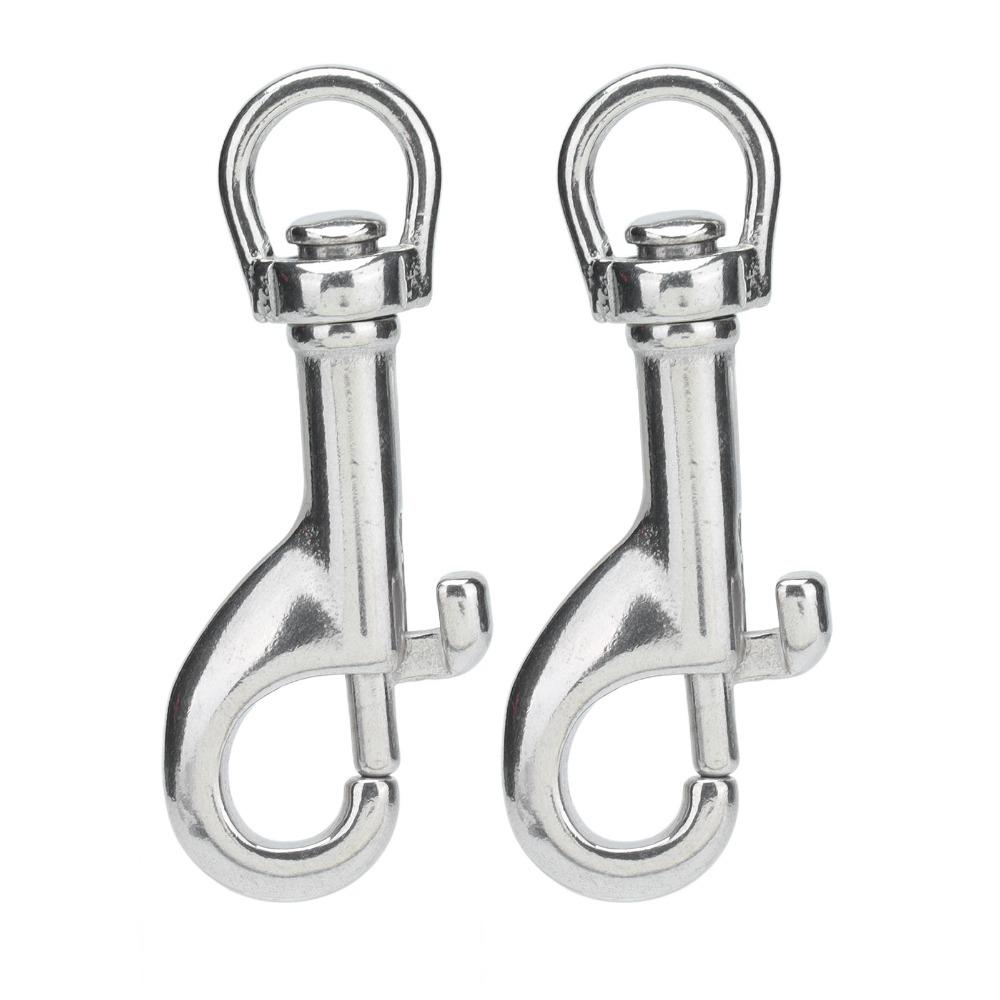 2pcs Swivel Eye Rotating Snap Hook 65mm Length Swivel Eye Snap Hook Pet Collar