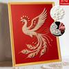 DIY Pearl Embroidery Diamond Painting Kit Majestic Phoenix Sparkling Beads Art Craft Handmade Decoration Gift for Home