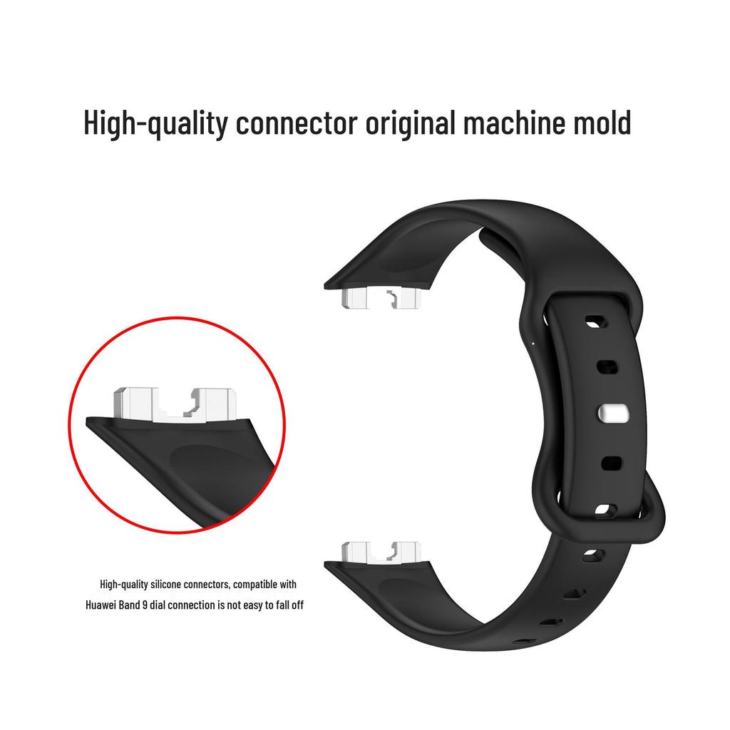 Huawei Band 10 Silikonarmband mit Achter- und Schmetterlingsschließe, Kompatibel mit Band 8 und 9.