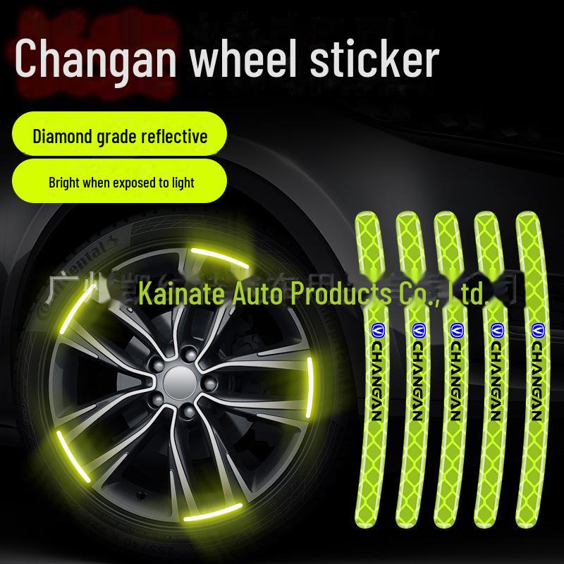 Reflective Wheel Hub Stickers: Luminous, Personalized Motorcycle and Car Decoration