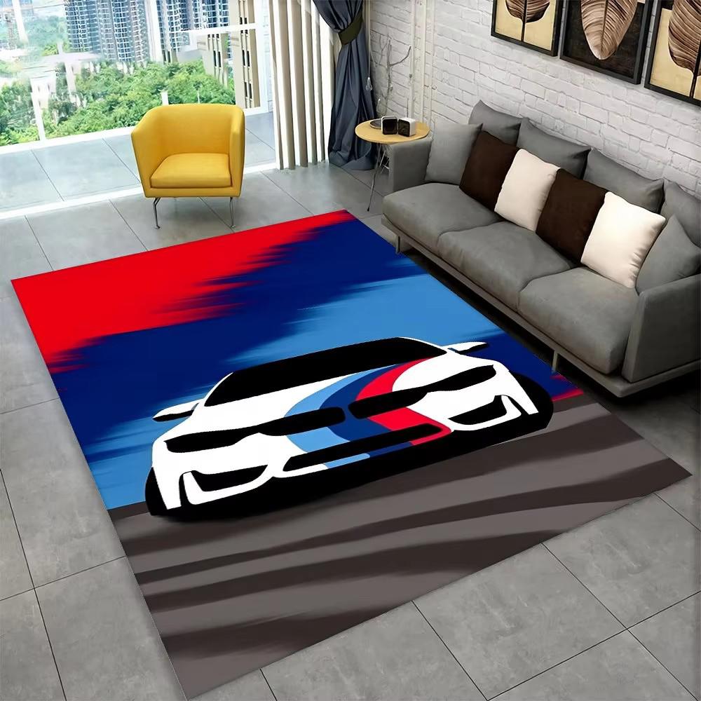 Racing Sports Car Area Rug Large,Carpet Rug for Home Living Room Bedroom Sofa Doormat Decor,Kid Paly Kitchen Non-slip Floor Mat