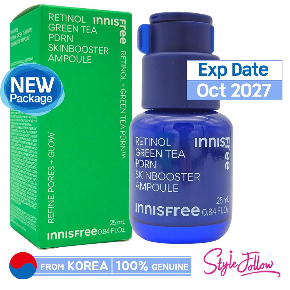 Innisfree Retinol Grüner Tee PDRN Skinbooster Ampulle 25ml