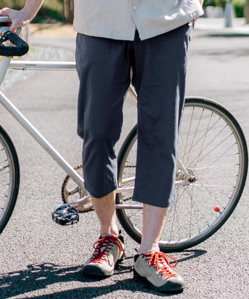 [CLIFMEYER] Cropped Pants, 7/8 Length, Cooling Fabric, Climbing Pants, Men's, Small, Navy