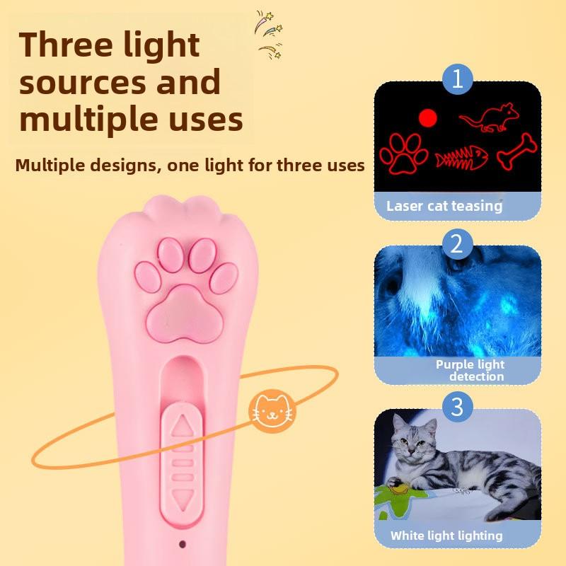 Laser Cat Toy Pen, A Self-entertaining and Boring Gadget, A Multi-functional Electronic Infrared Cat Toy, A Pet Product for Playing with Cats