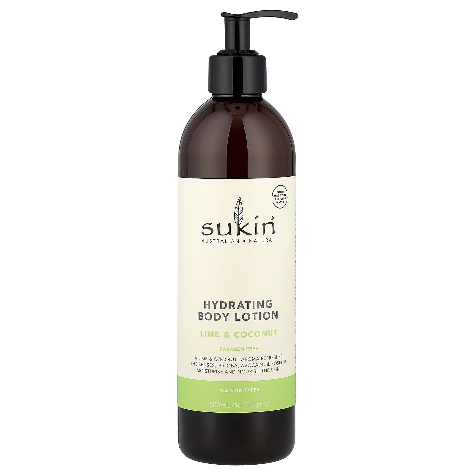

Hydrating Body Lotion, All Skin Types, Lime & Coconut, 500Ml (16.91Fl Oz)