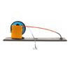 Ice Fishing Rod with Flag Marker Automatic Float Support System for Reliable Performances in Winter