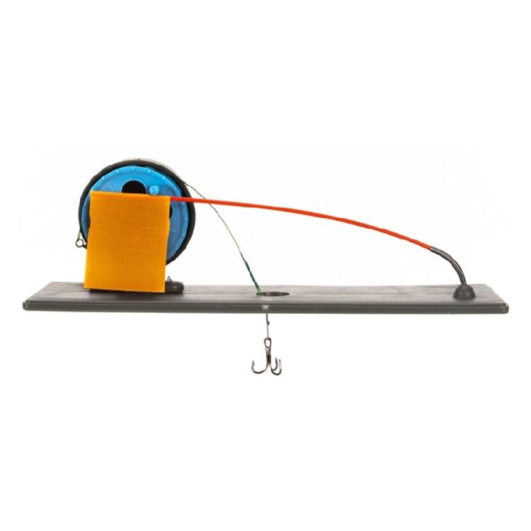Ice Fishing Rod with Flag Marker Automatic Float Support System for Reliable Performances in Winter