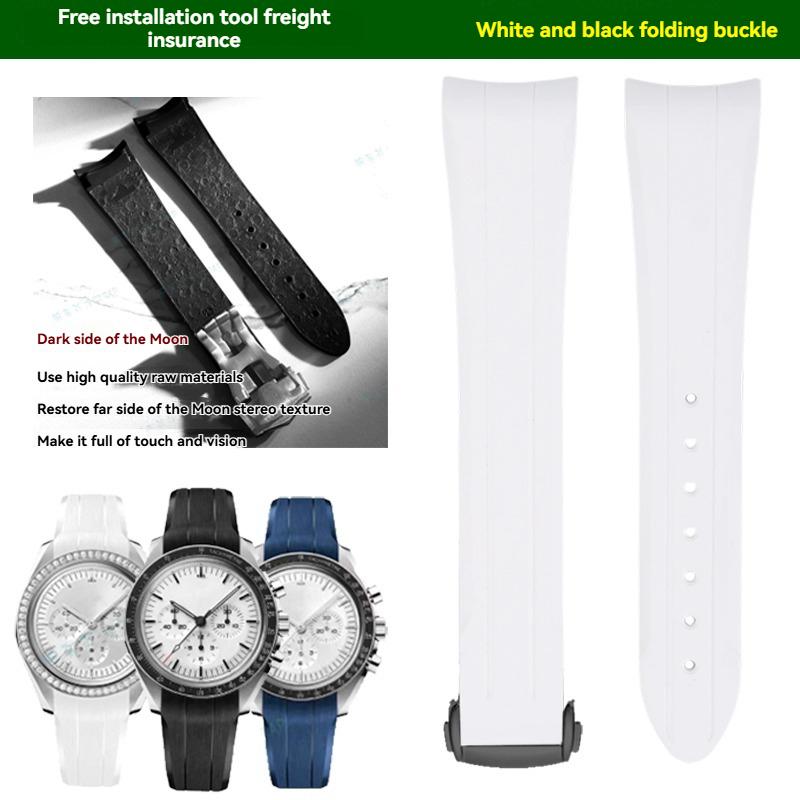 For Omega&Swatch Joint Series Watch Super Moon Seamaster 300 Series Men's Watch High Quality Silicone Waterproof Watch Strap