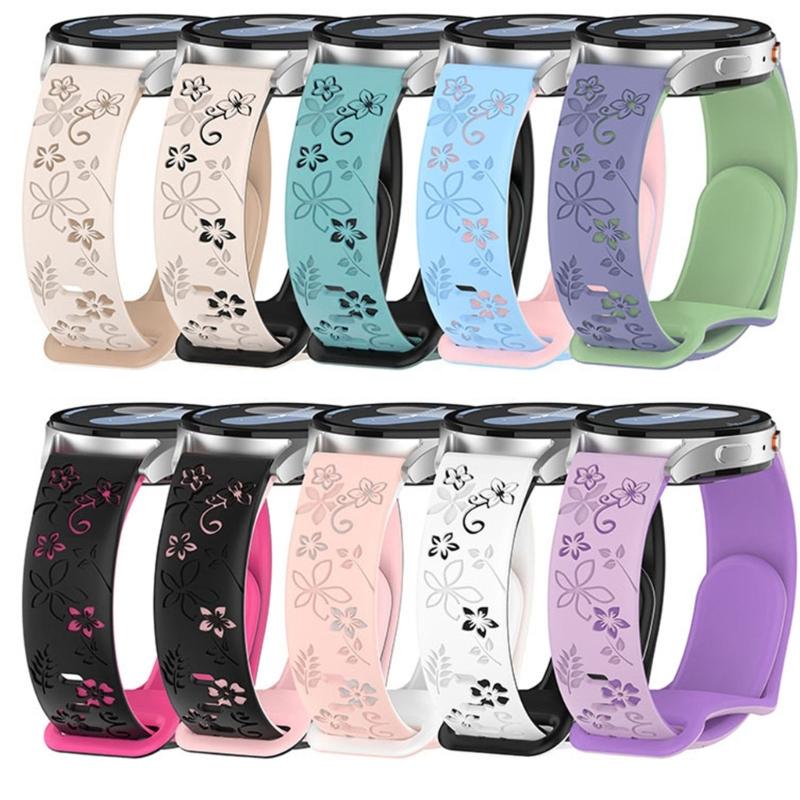 Doppelfarbige atmungsaktive Silikon-Armbänder Schweißfest Tragbare Armbänder Für Uhr 7 Schnellverschluss-Armband Komfort Unisex