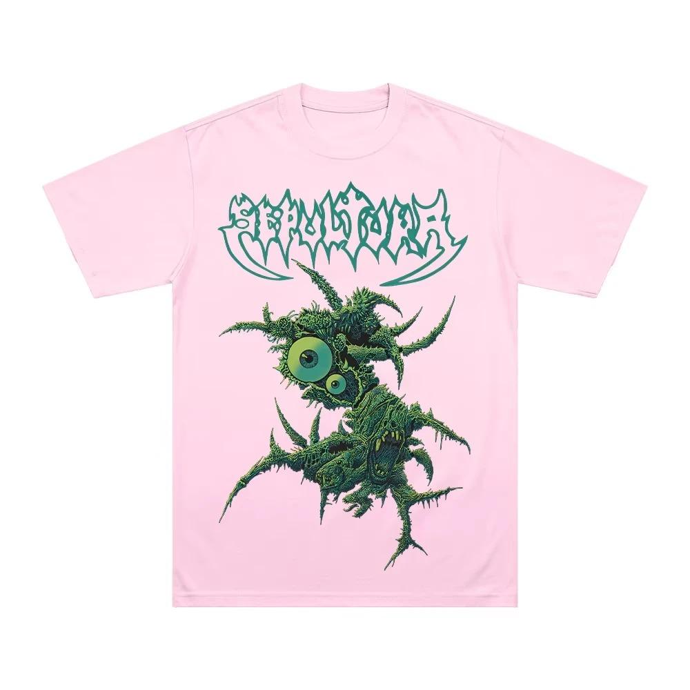 Sepultura Arisen TShirt Crew Neck Short Sleeve 100 Cotton Comfortable Apparel Unisex Vintage Street Style Y2K Spring Summer