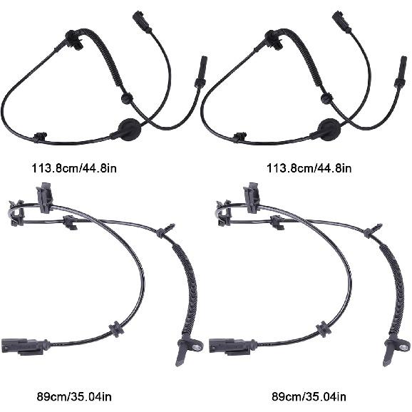 ABS Wheel Speed Sensor Fit for 08-17 for Buick Enclave 09-17 for Chevy Traverse 07-16 for GMC Acadia 07-10 for Saturn Outlook Rear Left Rear Right