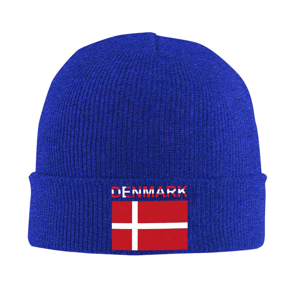 Denmark flag Beanie Hats Skullies Beanies Unisex Adult Hip Hop Elastic Caps Spring Outdoor Graphic Bonnet Hats