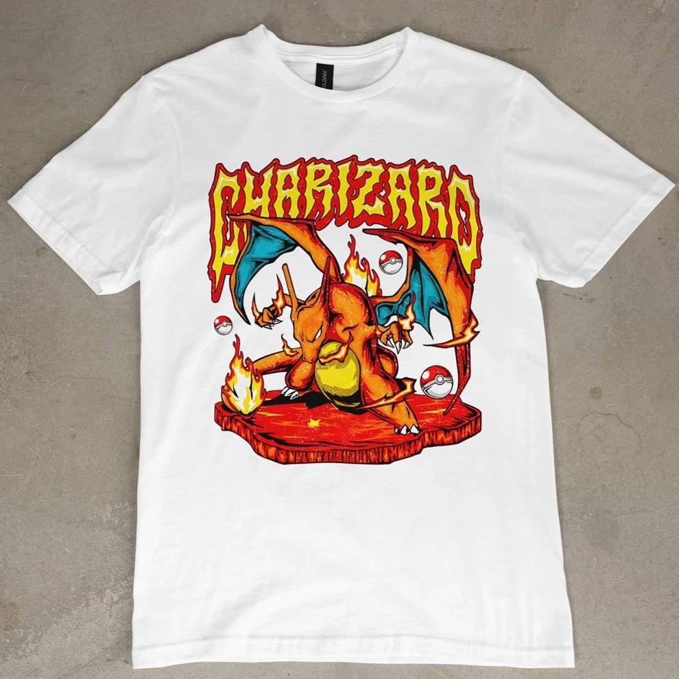 Charizard Pokémon Graphic T Shirt Anime Tee Pikachu Retro Vintage NEW Gift S