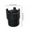 Motorcycle Transmission Coupler Removal Tool, 12.5mm Bent Rod, 4Jaw Socket Wrench, Repair,