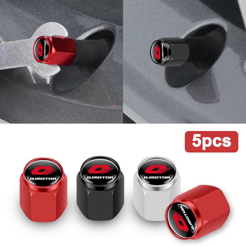 5PCS Metal Alloy Motorcycle Wheel Tire Valve Stem Cap Dustproof Cover For Qjmotor Srt Srk Srv 250 300 550 650 800 S Qj 500S 300S