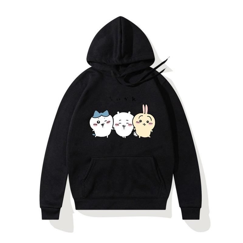 Anime manga Kawaii Chiikawa print hoodie for men and women