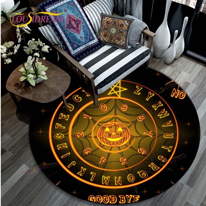 Ouija-Brett-Teppich, Fußmatte, Bodenmatte, Teppich, rund, für Zuhause, Hotel, Wohnzimmer, Fußmatten, rutschfester Teppich