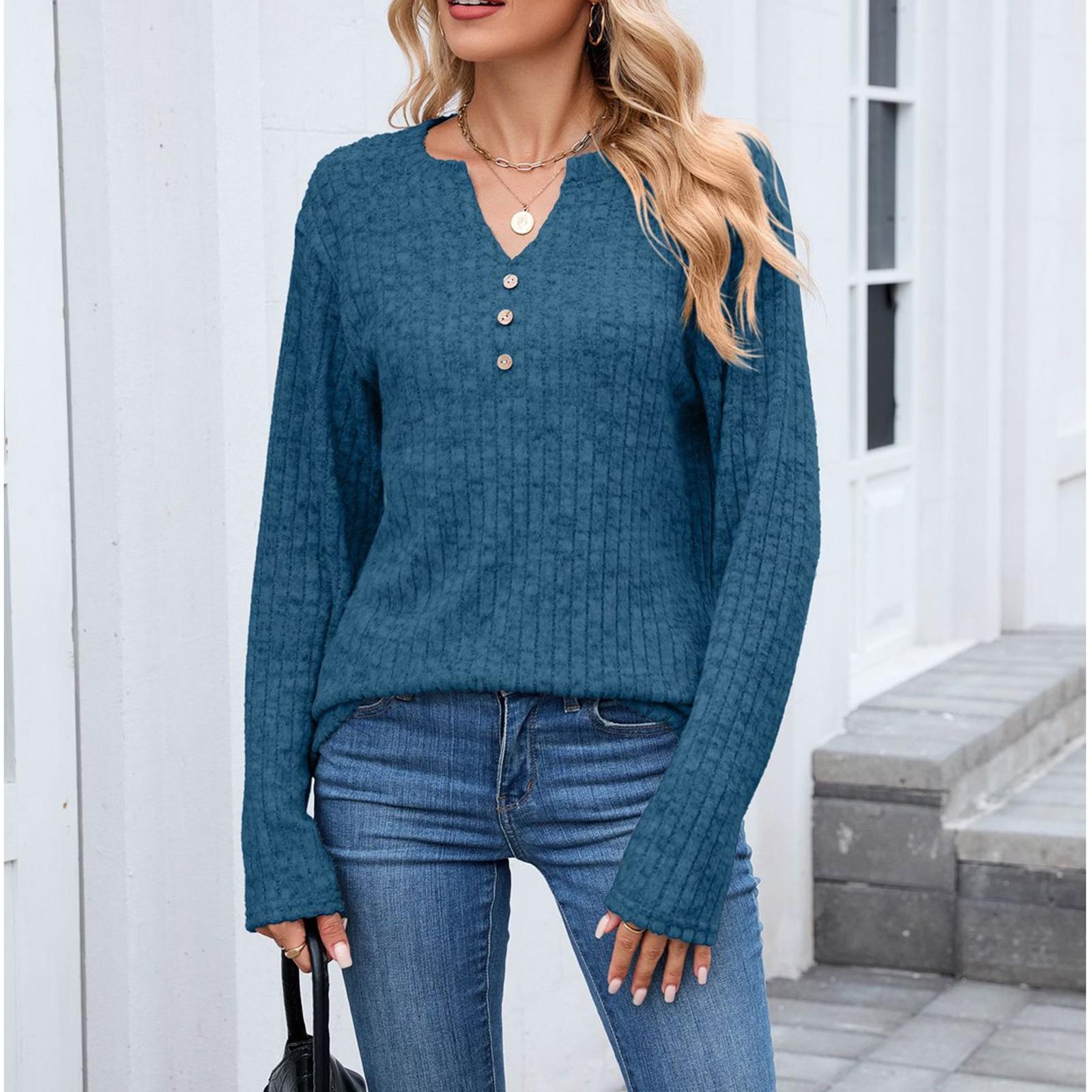 

Women s Casual French Half Open Neck Loose Bubble Long Sleeve Top XXL Темно-синій