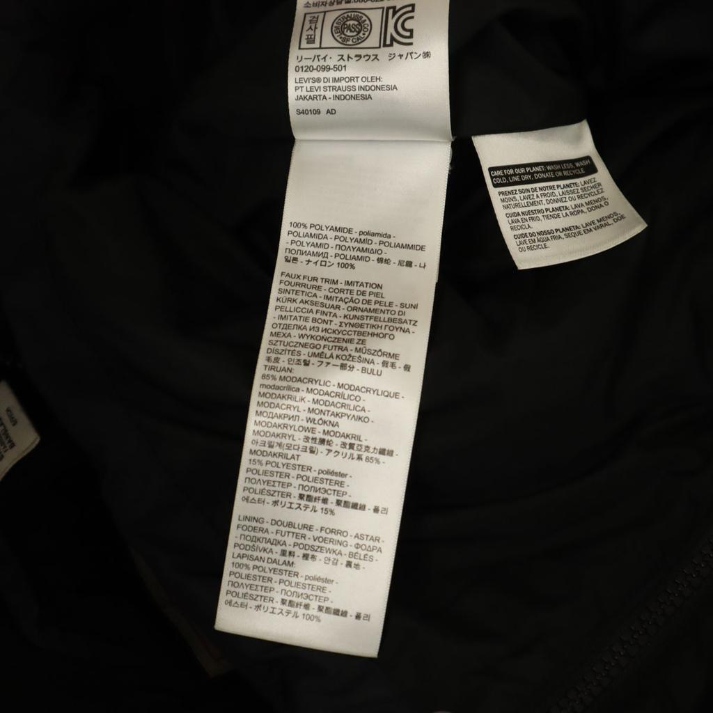 Levi's Quilted jacket S black Cotton filling Women Used