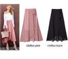 Women's Autumn High-Waist Irregular Slit Skirts - European & American Large Size, Medium-Long, Strappy Design