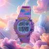 Children's Camouflage Multi-Functional Digital Watch with Luminous Seven-Color Light - Women's Small Size
