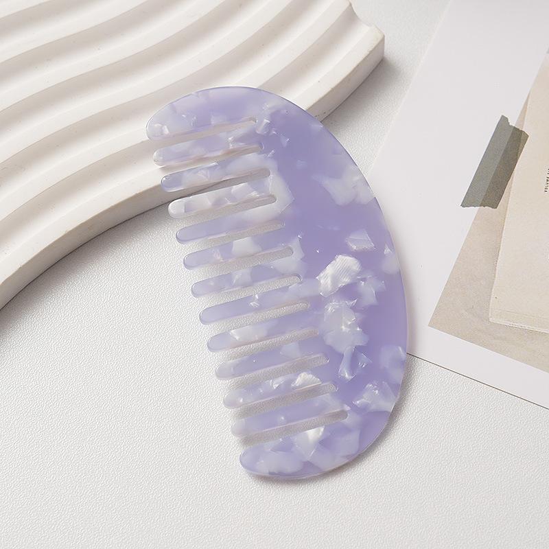 Cross Border New Retro Acetic Acid Comb Small Wide Tooth Hair Korean Exquisite Portable Wholesale Women