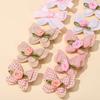 14pcs/set Cute Butterfly Hair Clips for Women Girls Handmade Sweet Hairpins Plaid Flower Kids Toddler Headwear Hair Accessories