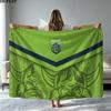 Canberra Raiders Logo Print Flannel Blanket High Quality Warm Comfortable Cover for All Seasons Perfect for Gifts Home Decor