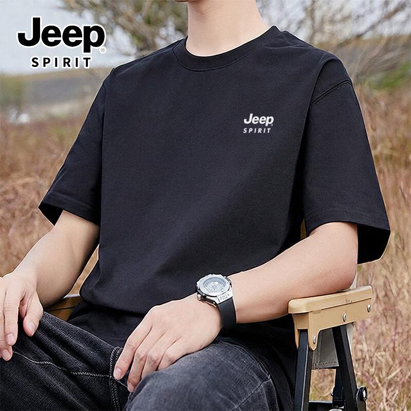 

Мужская хлопковая футболка JEEP SPIRIT повышенной плотности L