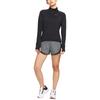 Nike Camiseta Deportiva de Manga Larga Raglán con Estampado de Logo, Secado Rápido, para Correr, Informal, de Forro Polar Cálido, Media Cremallera, Cuello Alto, para Mujer, Negro DD6800-010
