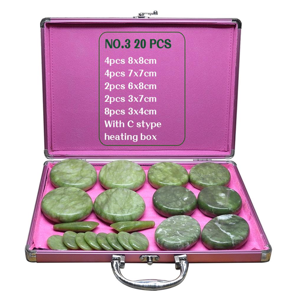 Tontin Hot Stone Massage-Set, Heizbox, lindert Stress, Rückenschmerzen, Gesundheitsfürsorge, Akupressur, Lava-Basaltsteine ​​für das Gesundheitswesen