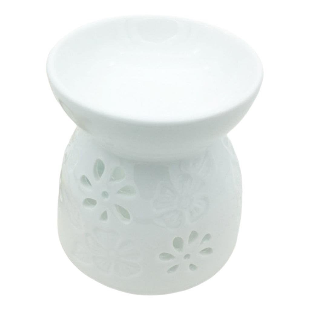 Elegant Essential Oil Burner Ceramic Incense Burner Candle Holder for Bedroom Living Room or Bathroom Ambiances