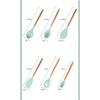Food Grade Silicone Kitchenware 12 Piece Set High Temperature Resistant Wooden Handle Set With Storage Tube Kitchen Tools