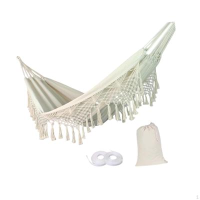 Boho Macrame Hammock Comfortable Outdoor for Balcony Patio Courtyard