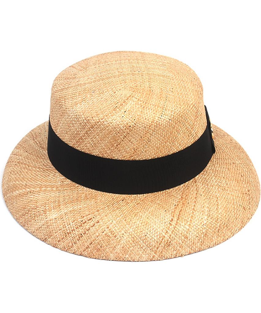 Yunibeosyeolkemiseuteuli Bau Bowl Beige Panama Hat Summer Fedora