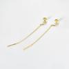 ANDYWEN 925 Silver A Pair Of Gold Silver Fashion Long Chain Tassel Stud Earrings Ladies 2023 High Jewelry