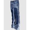 DRIPX Jeans Lavati Uomo Vintage Caviglia Pantaloni Vita Media Tasche Bottone Zip Chiusura Denims Usurati Streetwear Pantaloni Dritti