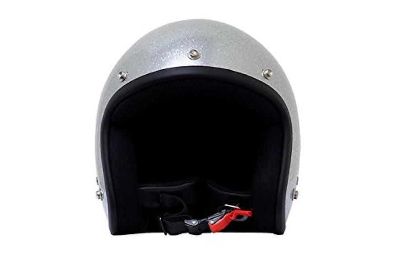 Bike Parts Center Motorcycle Helmet Jet Silver Glitter 751001 FREE circumference (Head 57cm~60cm)