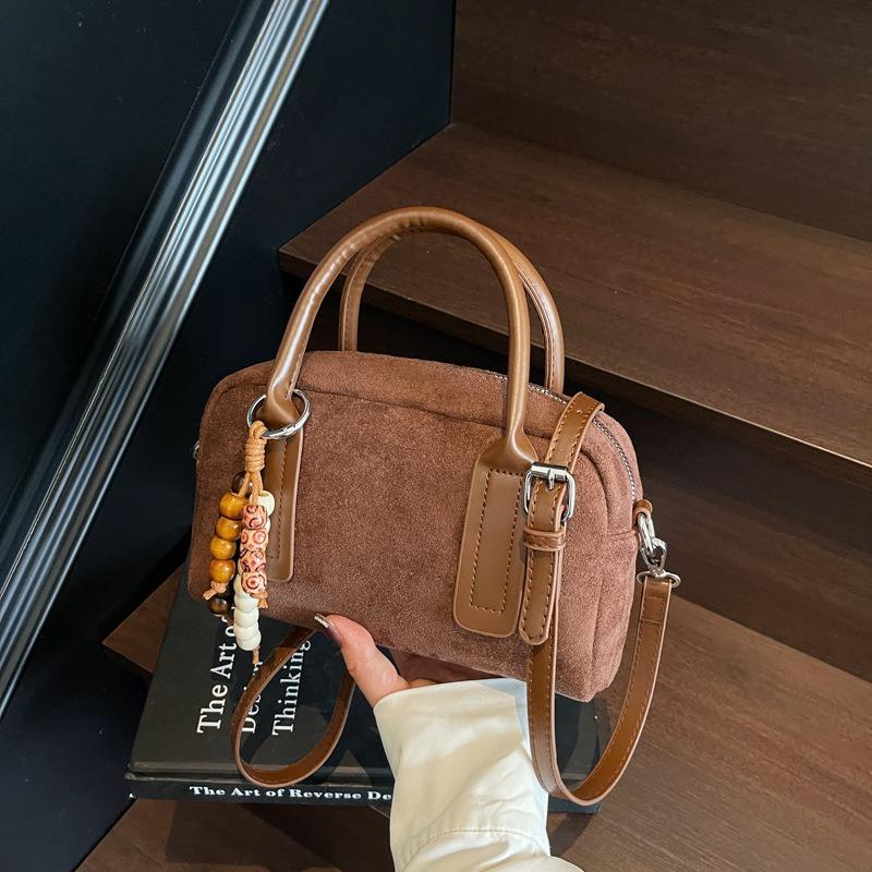 Niche Bag Women's New Handbag Small Bag Suede Small Square Bag Versatile Simple Shoulder Messenger Bag