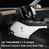 Für Model 3 / Model Y Juniper Auto Mittelkonsole Seite Anti-Tritt-Pad Leder Konsole Seite Schmutzabweisendes Pad Auto Zubehör