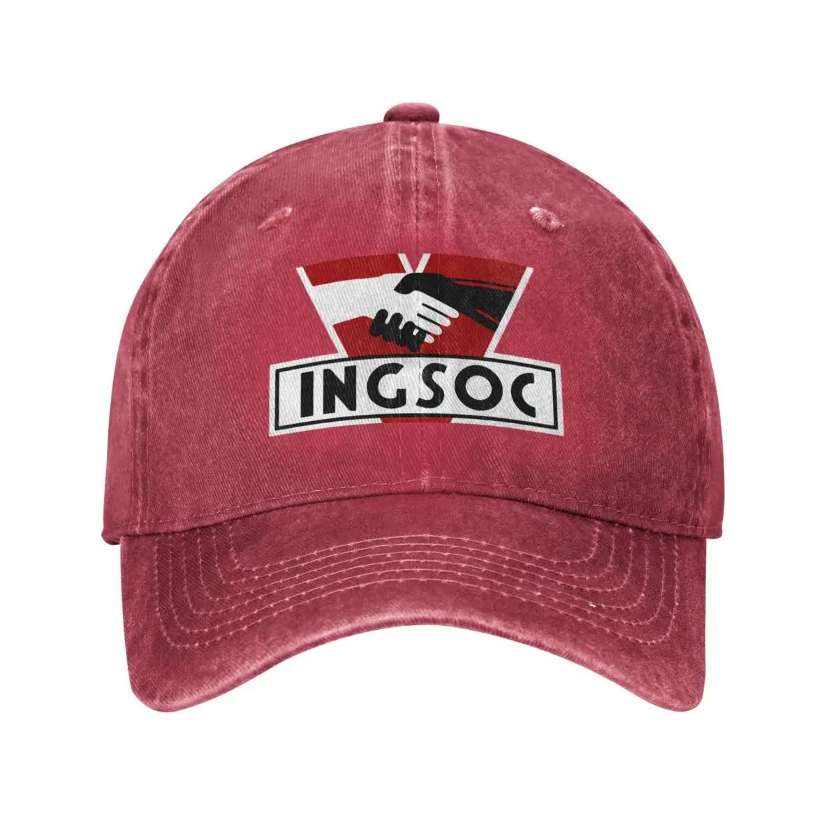 Ingsoc Logo Baseball Cap Beach Visor dad hat Wild Ball Hat Elegant Womens Hats Unisexs