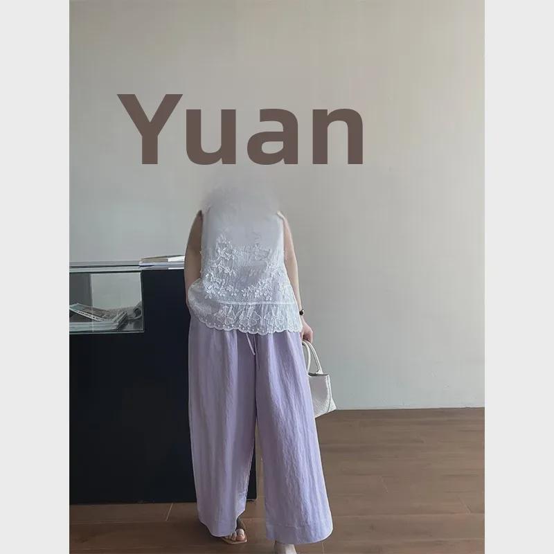 Sweet Lace Jacquard Suspenders Top for Women's Spring/Summer 2025 - YL201