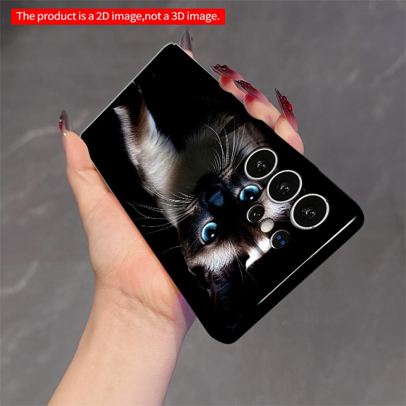 2DFlat Samsung Phone Case Siamese Cat with Blue Eyes Walking Forward Applicable To Galaxy S22 S23 S24 S25ULTRA S26 A12 A13 A14 A15 A16