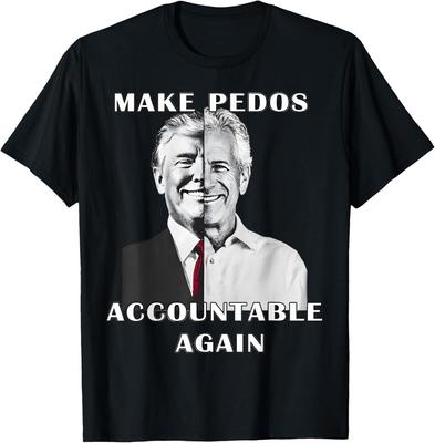 Macht Pädophile wieder zur Rechenschaft ziehen Lustiges Trump Unisex T-Shirt